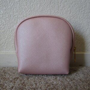 Macy's pink cosmetic makeup bag
